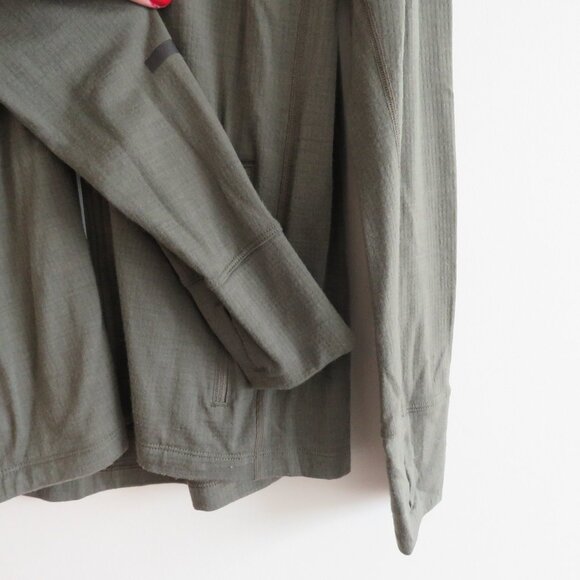 ICEBREAKER | RealFLEECE® Sierra Merino Wool Zip Up Jacket Sweater Khaki Sz S - Picture 11 of 16
